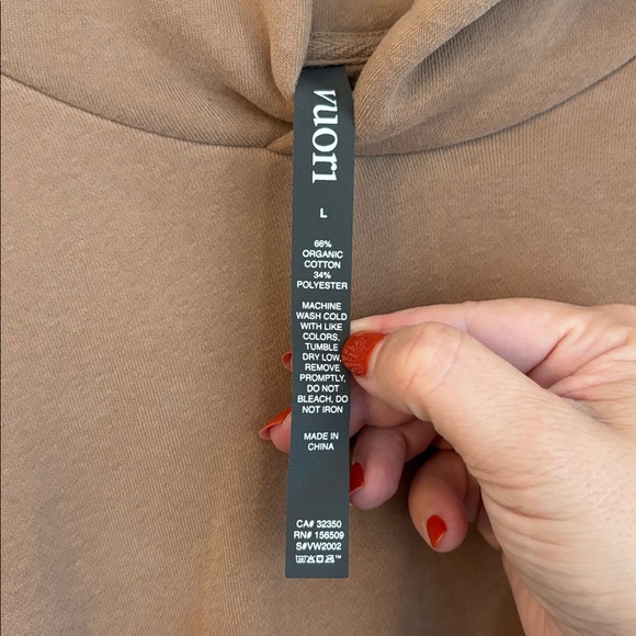 Vuori Restore Oversized Hoodie goldenrod Tan Sweatshirt soft cozy women LG NWT - Picture 11 of 12